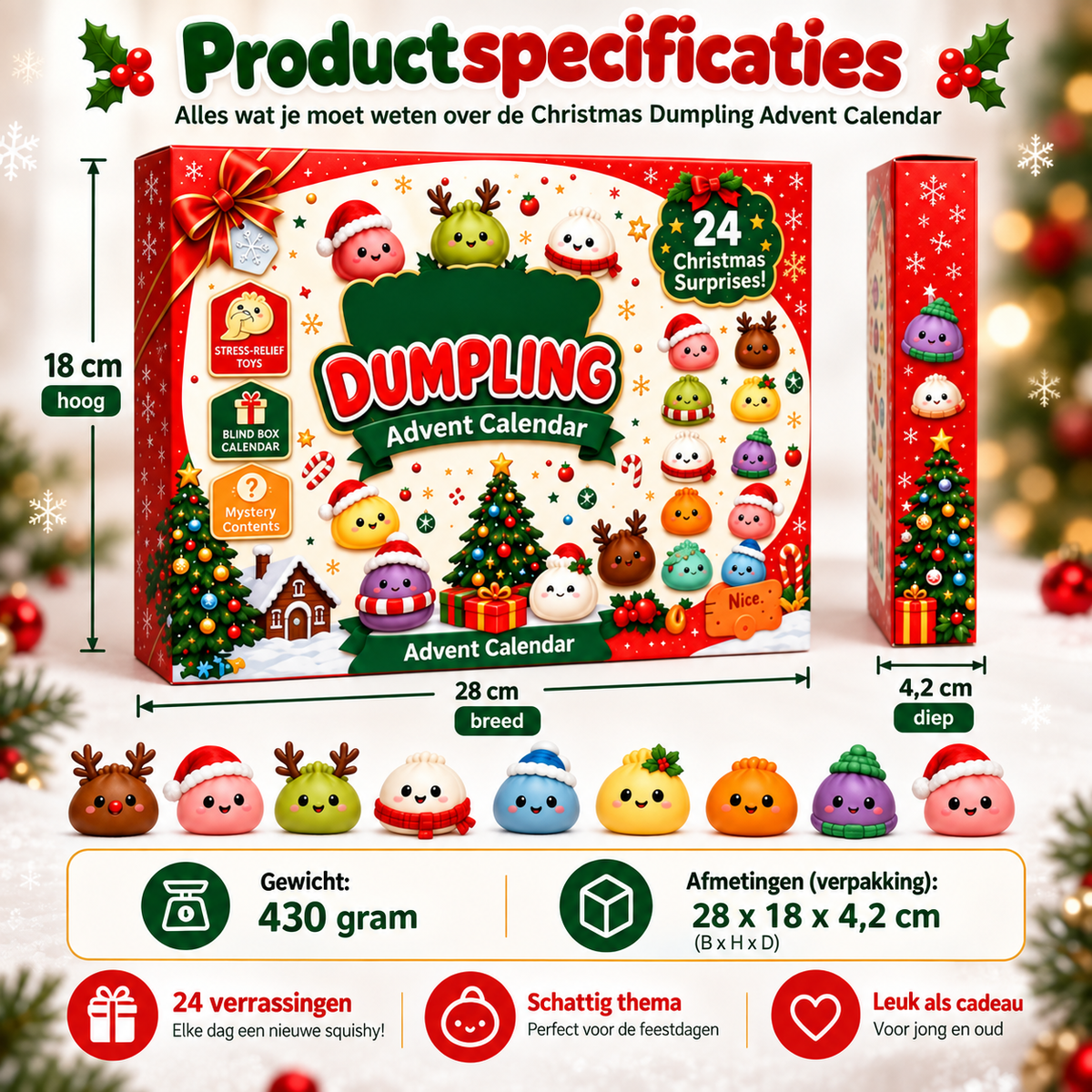 Squishy Adventskalender | 24 dagen vol verrassingen