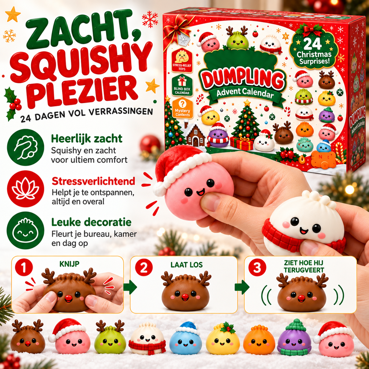 Squishy Adventskalender | 24 dagen vol verrassingen