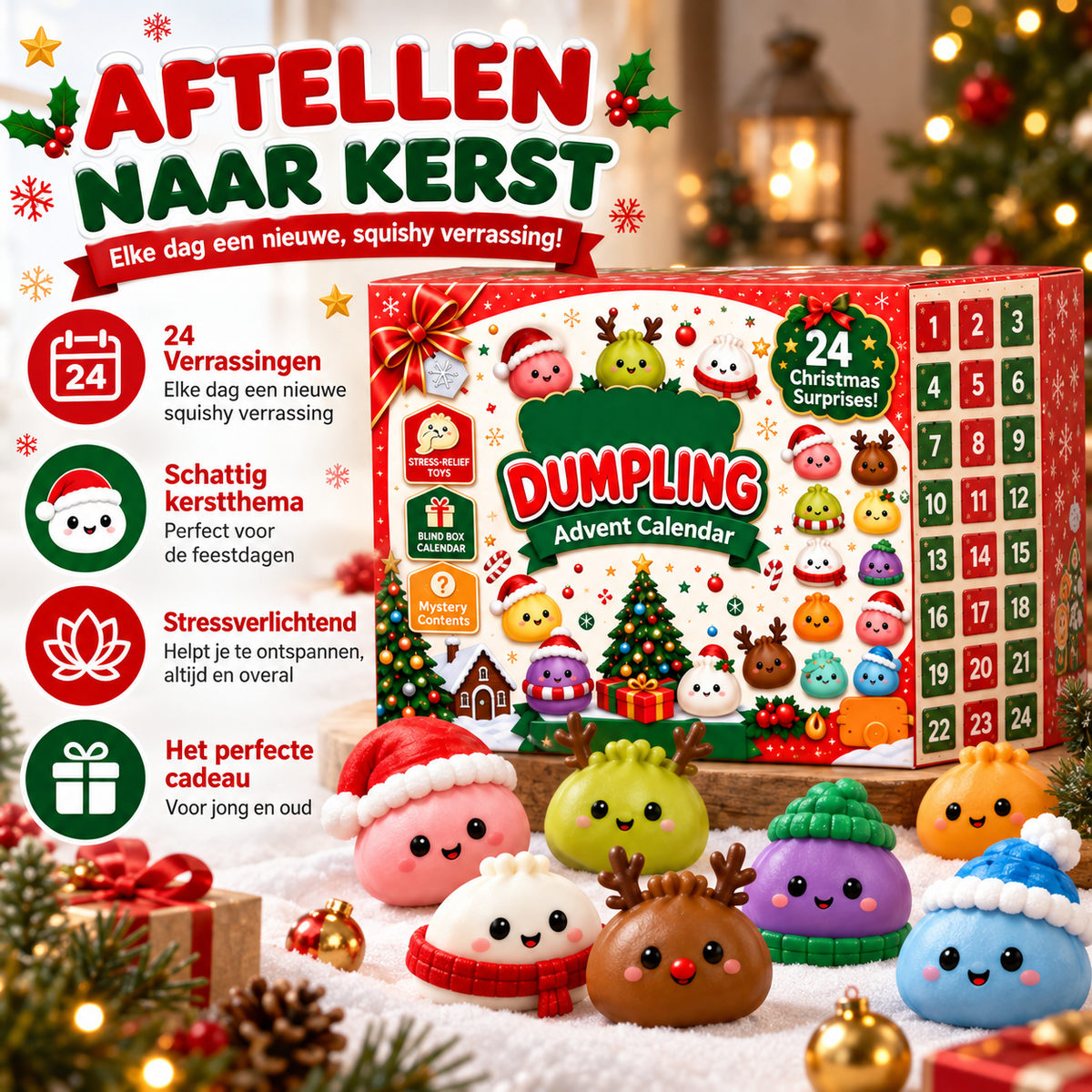 Squishy Adventskalender | 24 dagen vol verrassingen